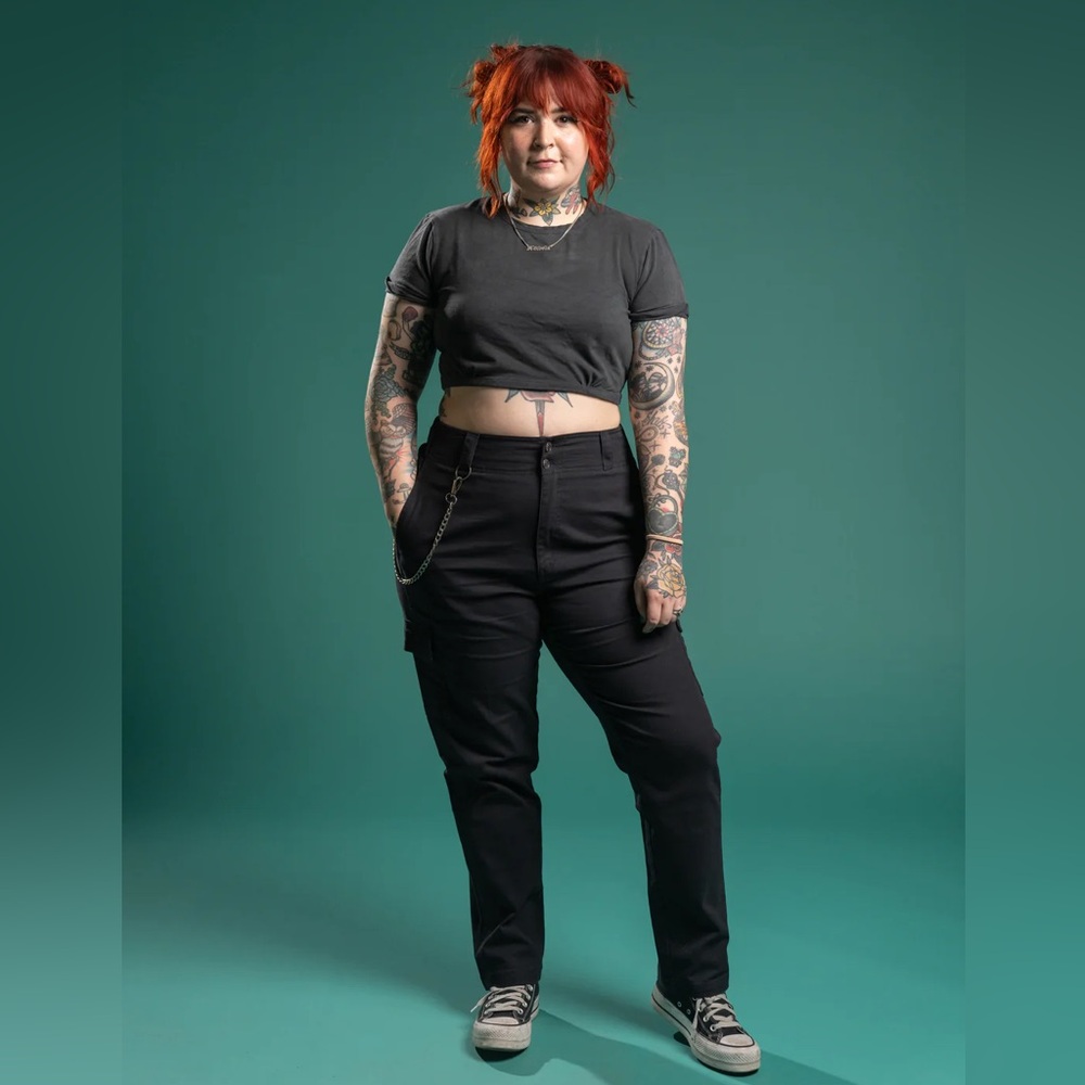 NWT Girrlscout Shop Sloane Cargo Pants - Black